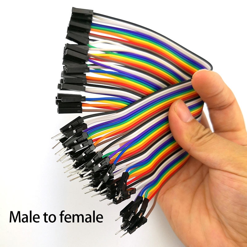 10Cm/20Cm/30Cm Jumper Wire Man Op Man, Vrouw Tot Vrouw Pin, man-vrouw 40PIN Jumper Broodplank Kabel Voor Diy Kit