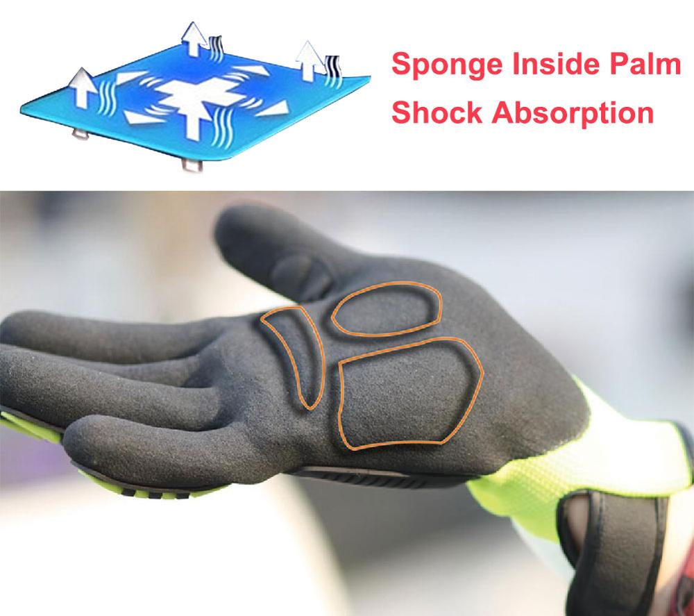 Nmsafety 1 pakke ansi  a5 anti cut arbejdshandske med cut niveau 5 liner mekanisk anti-stødabsorberende handsker.