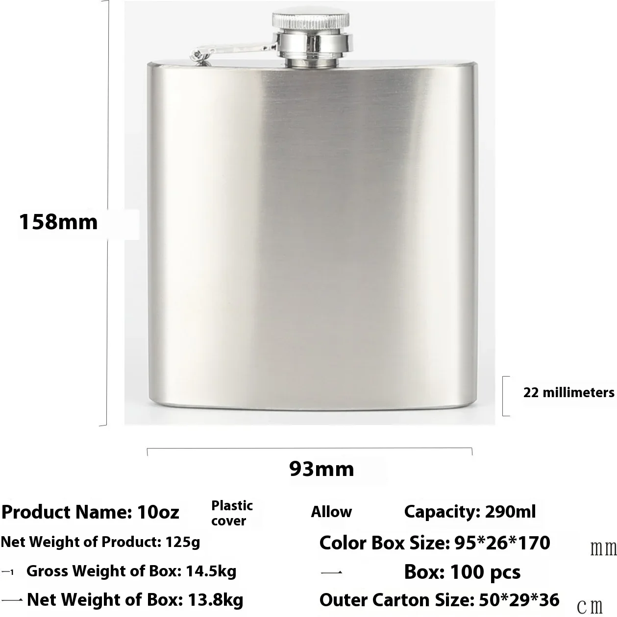 4-12 Oz Rvs Heupfles Met Trechter Pocket Heupfles Alcohol Whiskey Heupfles Schroefdop: green