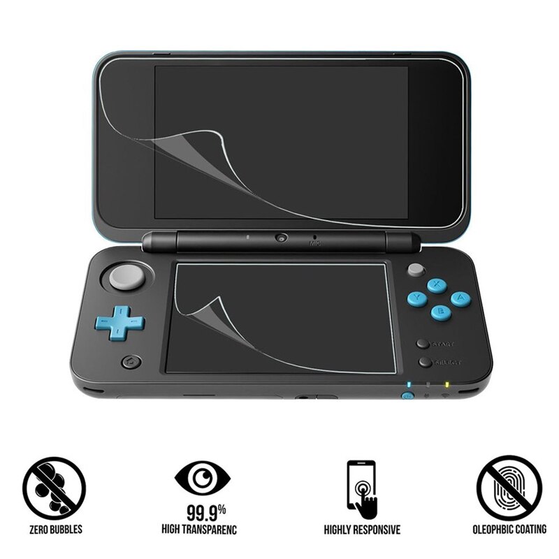 Ultra Clear Beschermende Clear Film Voor Nintend 2DS Xl Ll Console Screen Protector Full Hd Cover Skin