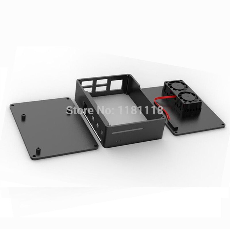 Raspberry Pi 4 Model B 4 Aluminum Metal Case with Dual Fan Heatsink