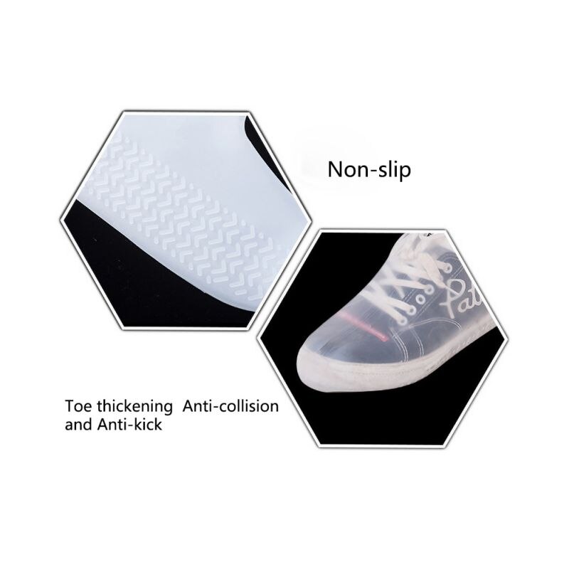 Cubierta blanca para zapatos, impermeable, exterior, silicona, para días lluviosos, Unisex, antideslizante, protectores para zapatos