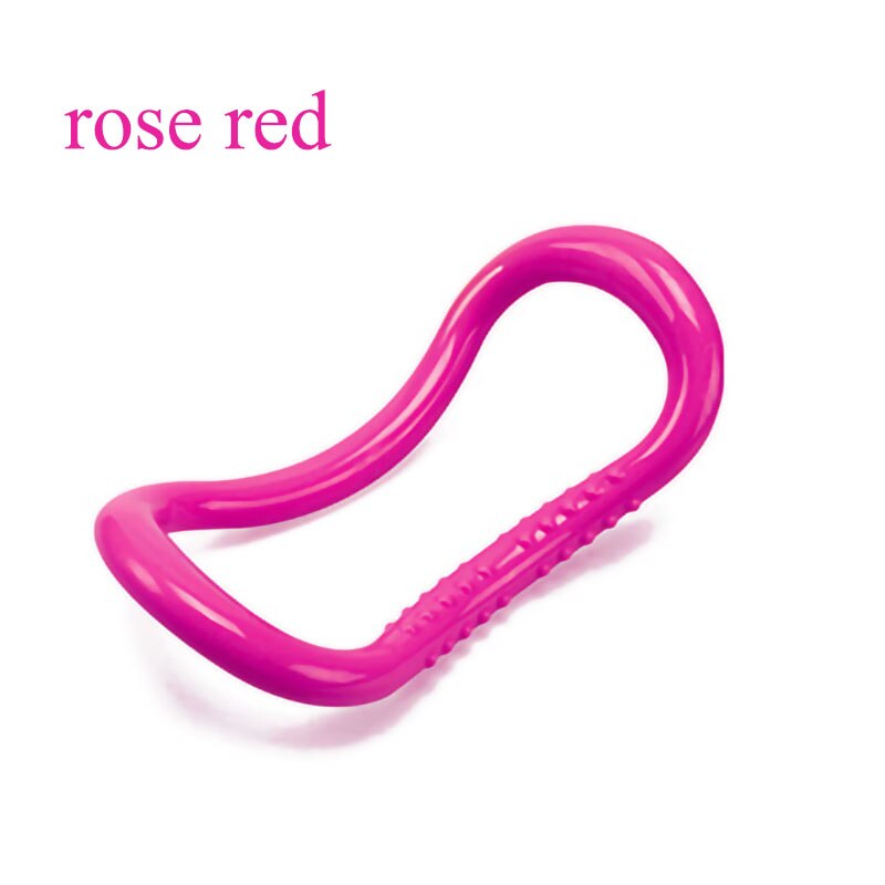 Portable Yoga cercle magique famille Fitness Pilates Fitness cercle taille épaule exercice fournitures Fitness outil: rose red