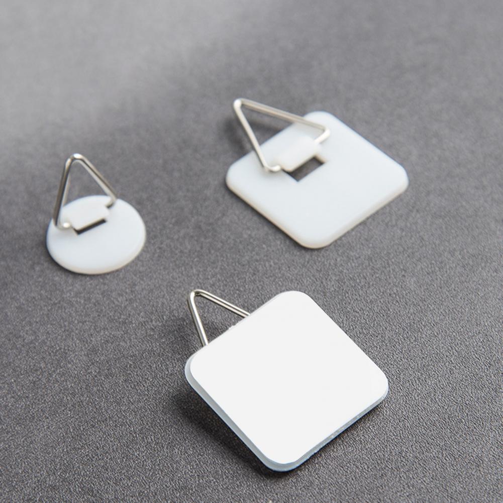 Muurhaken zonder boren Plaathaken Zelfklevende opberghaken Fotohangers voor huisdecoratie Eenvoudige installatie voor muur