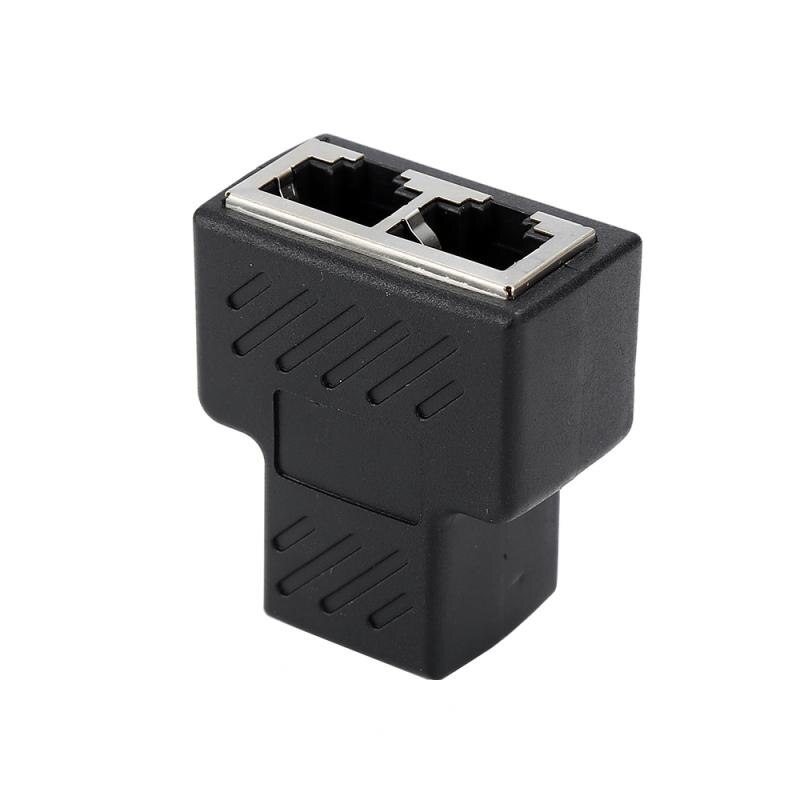 1 To 2 LAN Ethernet Network Splitter Adapter Connector RJ45 Splitter Extender Plug Adapter Connector Adaptador Rj45 Lan Splitter