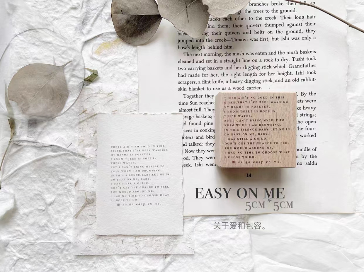 Jahrgang Inspirierung Liebe Holz Stempel für DIY Schrott Buchung Fotoalbum Karten herstellung: Beige