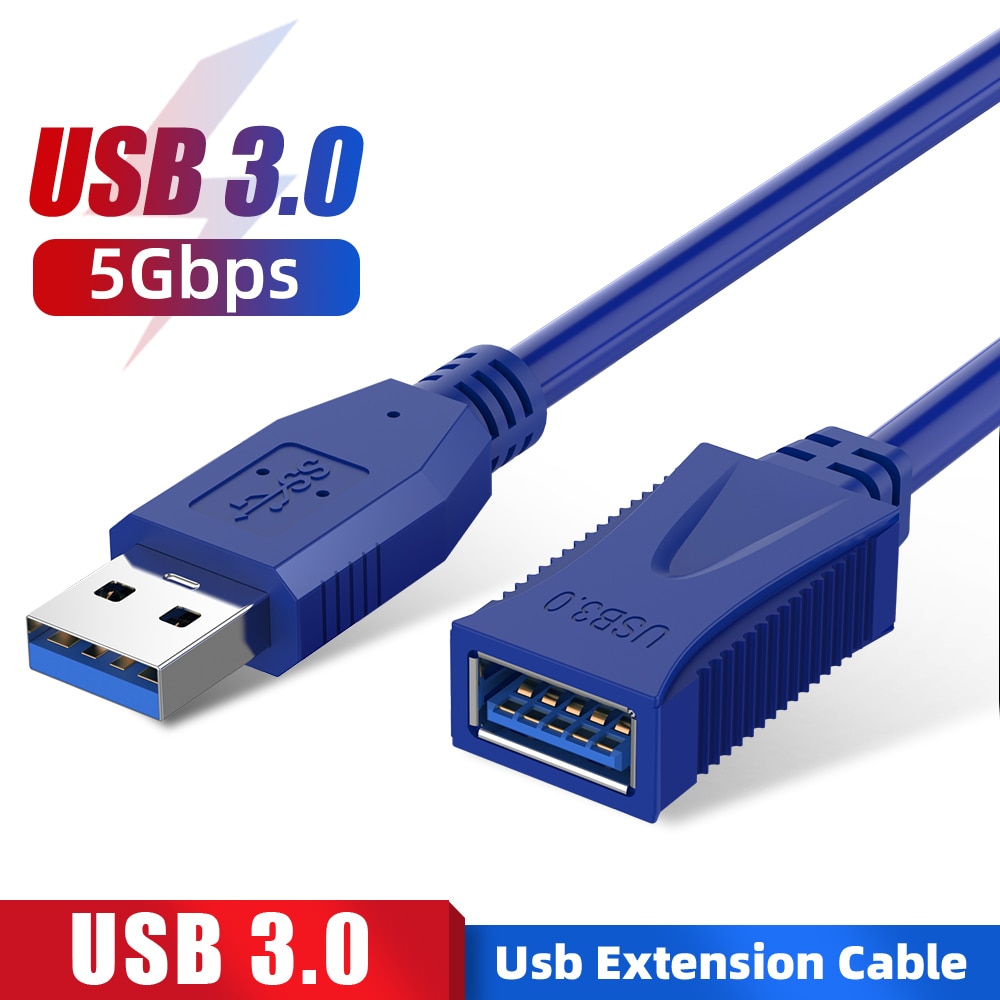 1.8M Usb Verlengkabel Usb 3.0 Kabel Voor Smart Tv PS4 Xbox Een Ssd USB3.0 2.0 Extender Data cord Mini Usb Verlengkabel