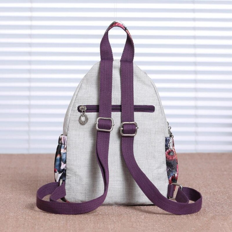 Ethnische retro Baumwolle Leinen Frauen Rucksack Weibliche Applikationen Alle Zweck Rucksäcke Leichte Reisetasche Taschen für Mädchen Schul