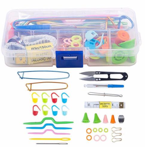 Knitting knit craft Accessories Supply Set Basic Tools Kits Lots with Case DIY Arts Craft Sewing Tools