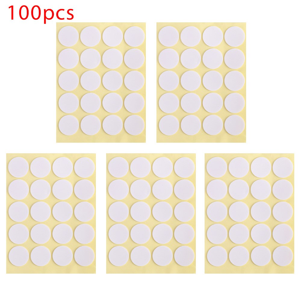 20/100Pcs 20mm Candle Wicks Stickers Double-sided Foam Adhesive Dot Heat Resistance Centering Device DIY Candle Making: 100pcs