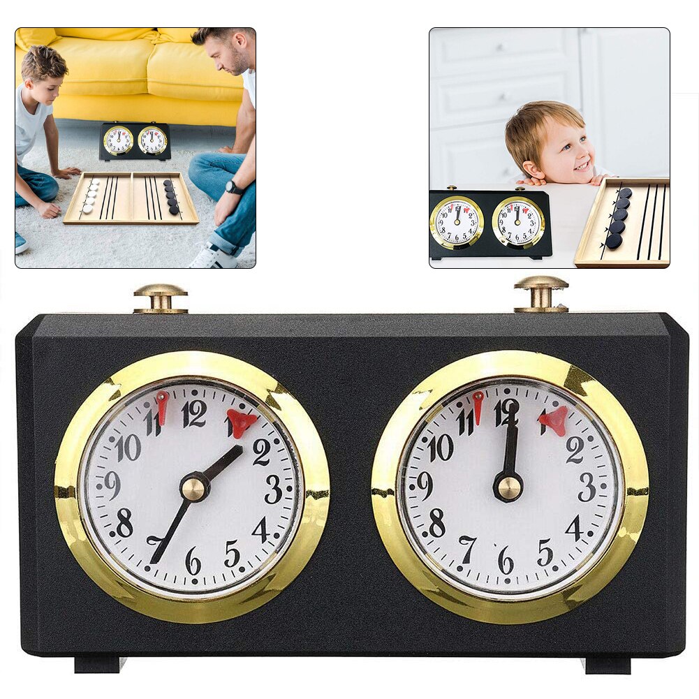 Schaakklok Timer Mechanische Schaakklok Vintage Game Timer Count Up/Down Draagbare Voor Schaakspel