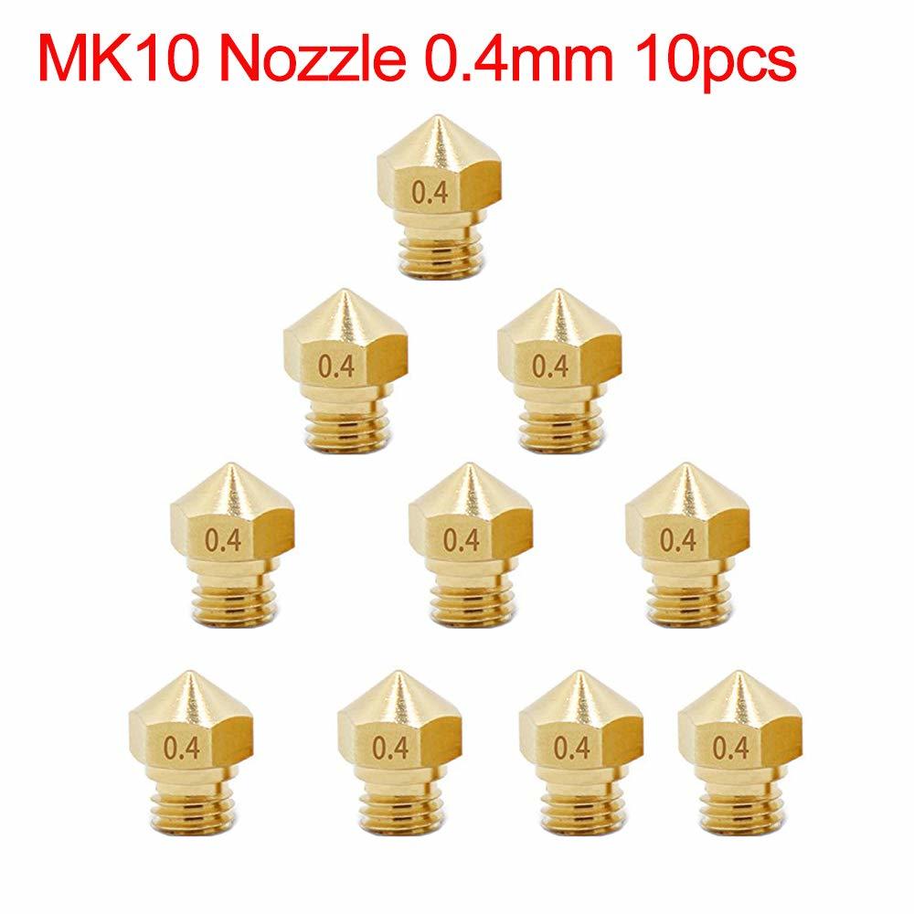 10Pcs Mk10 M7 Extruder Nozzle Voor 3d Printer Wanhao Dupicator D4/I3/Dremel Qidi Makerbot 0.4Mm