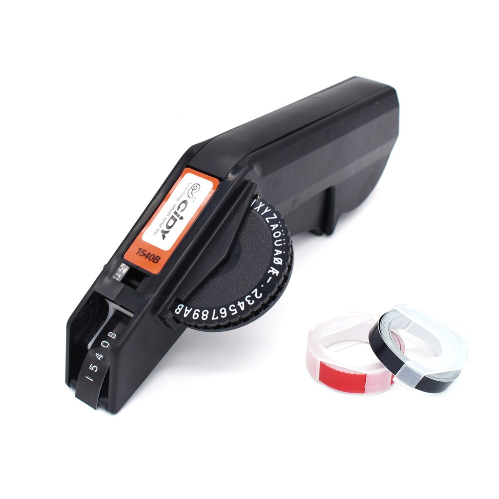 Dymo Label Maker Machine Replace MOTEX 3D Manual Typeweiter 1540B Embossing Label Printers for Embossing Tape Manual Labeller: Machine / 12mm