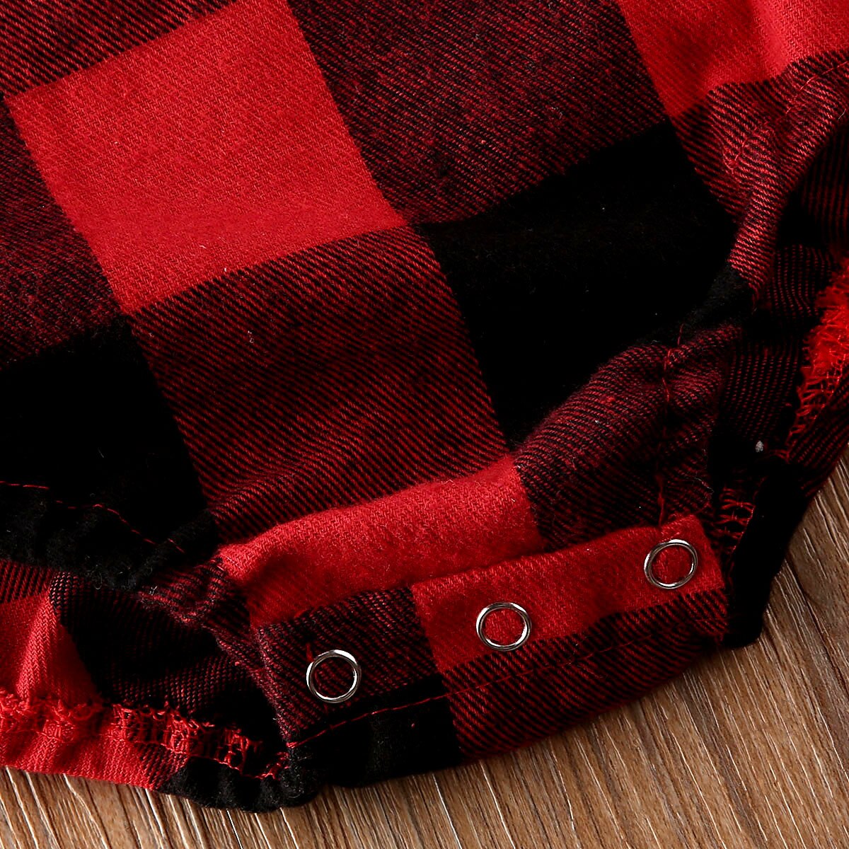 0-18m nyfødte baby drenge pige rompers jule plaid print jumpsuits pandebånd outfit julesæt