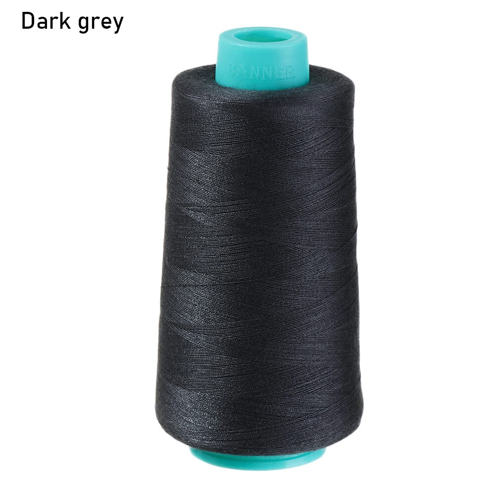 1Roll 3000Yards Polyester Sewing Thread 402 Embroidery Sewing Machine Threads High Speed Copy Line Clothing Sewing Accessory: dark grey