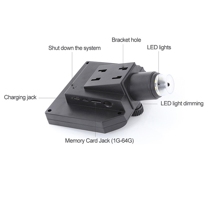 G600 600X Electronic USB Microscope Digital Soldering Video Microscope Camera 4.3 inch LCD Endoscope Magnifying Camera + 8 LED