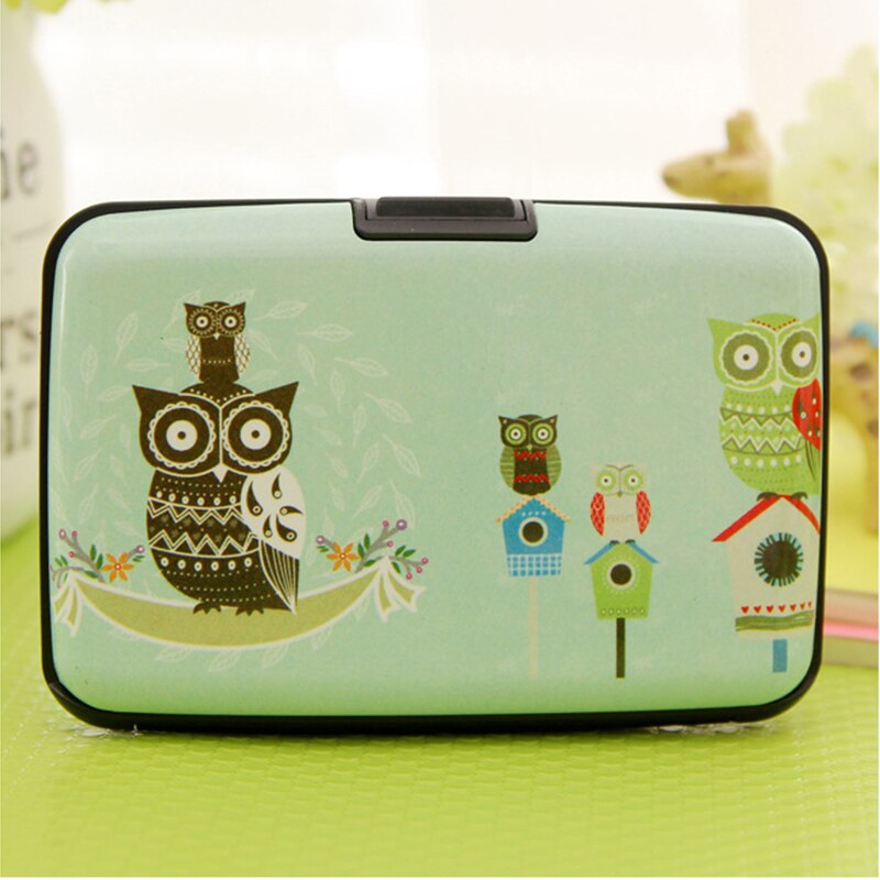 card holder For Purse Owl Credit Cards Business ID Card Holder Plastic Cards Case: 2