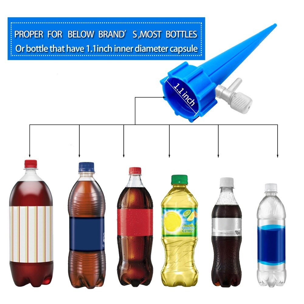 12Pcs Automatic Watering Device Useful Self Watering Adjustable Stake Vacation Garden Plant Waterer Self Spike Irrigation System