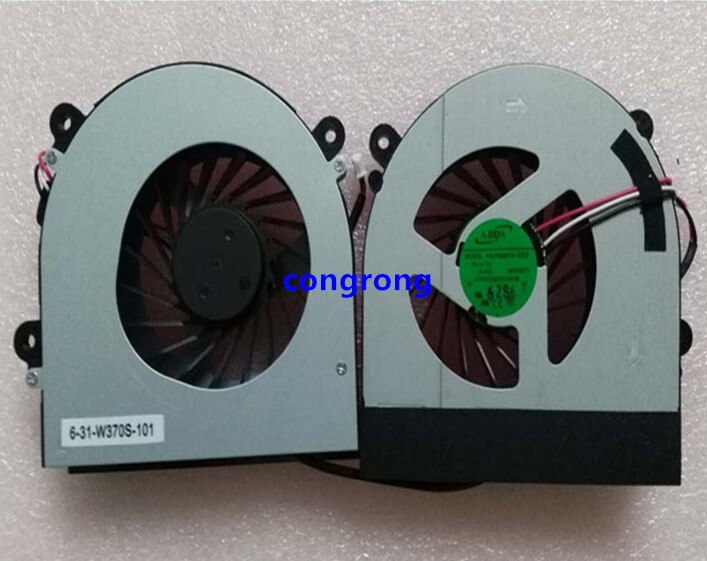 Ventilateur De Refroidissement De Processeur Pour Ordinateur Portable POUR Clevo W150 W150er W350 W350ETQ W370 W370ET SÉRIE AB7905HX-DE3 6-31-W370S-101