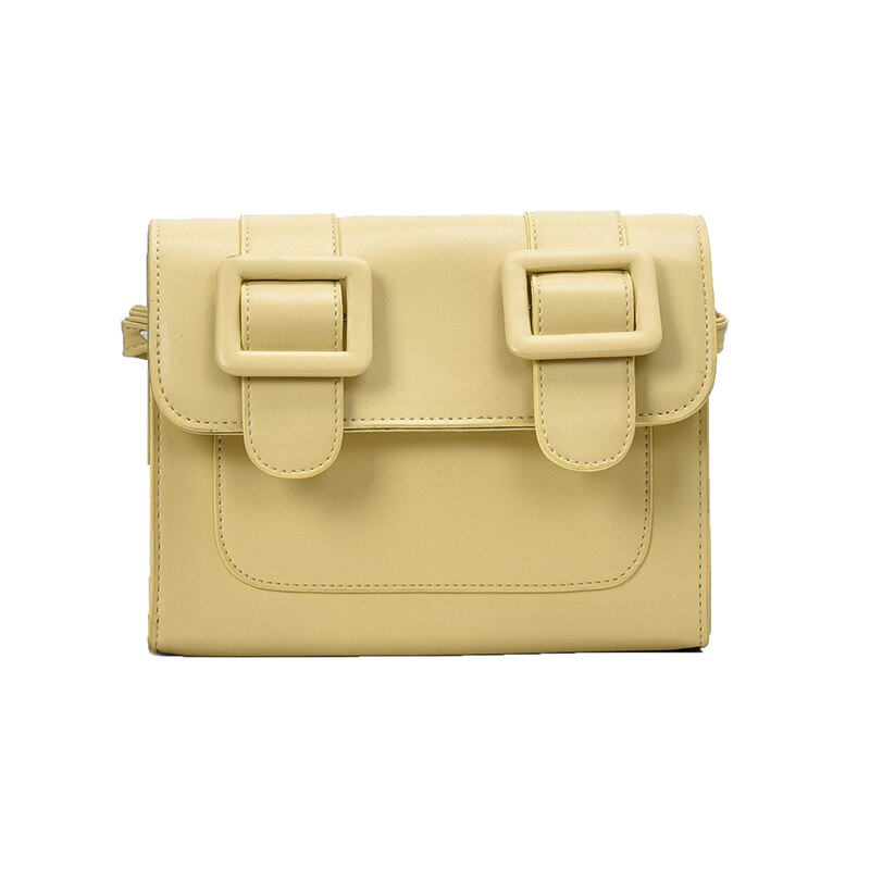Kvinnelig firkantet crossbody bag leatherwomen håndveske reise skulder messenger bag
