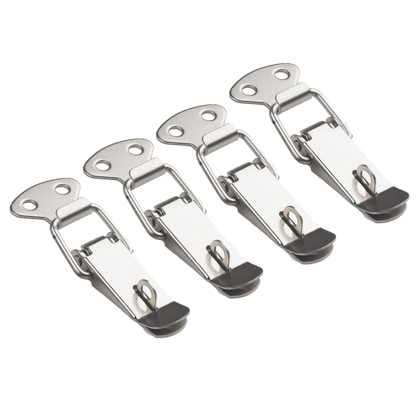 4 PCS Toggle Latches Spring Loaded Clamp Clip Case Box Latch Catch Toggle Tension Lock Lever Clasp Closures Crate Lock Snap Lock: Silver