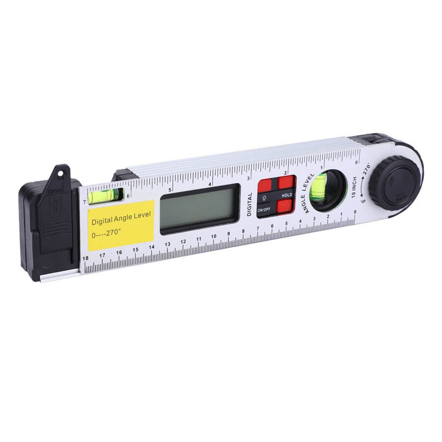 Digital Angle Ruler 0 ~ 270 ° Digital Infrared Protractor Electronic Level Inclinometer Angle Ruler 250mm Gauge