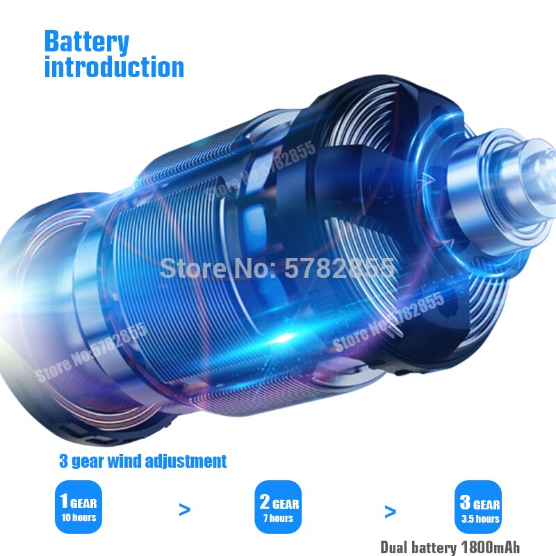 Mini USB Portable Electric fan Neck With Rechargeable Battery Wearable Fan handheld Mobile Air Cooler Conditioner for Room