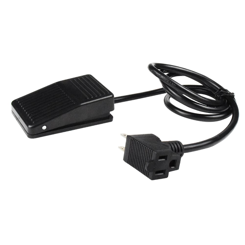 Foot Switch, Foot Operated Pedal Controller ON/OFF Power Switch Woodworking Machine Control, 5-ft Cable with Piggyback Plug