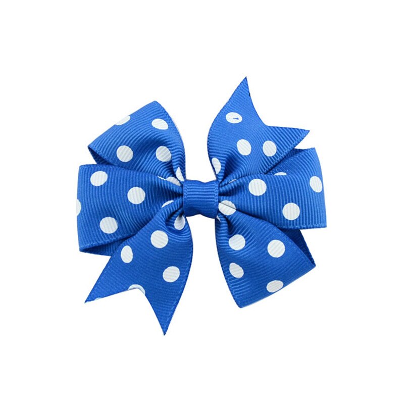 Polka Dot Grosgrain Lint Bows met Alligator Clip Kinderen Meisjes DIY Strikje Haarspelden Baby Haarspelden Hoofddeksels Haar Accessorises