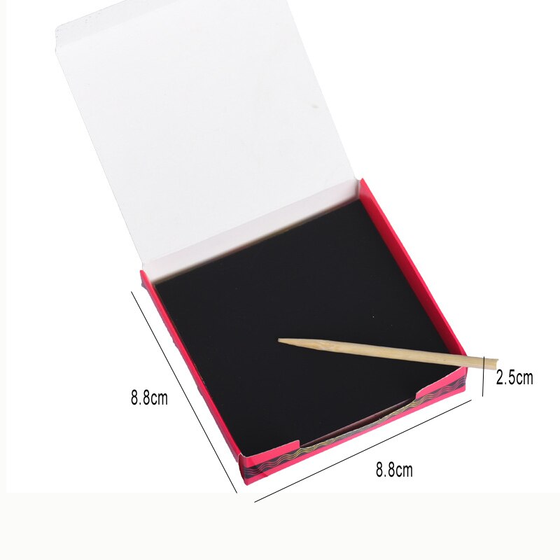 Rainbow Scratch Art Mini Notes With Wooden Stylus Scraping Drawing Toys Arts And Crafts For Girls Stocking Art YJN: 100pcs with box