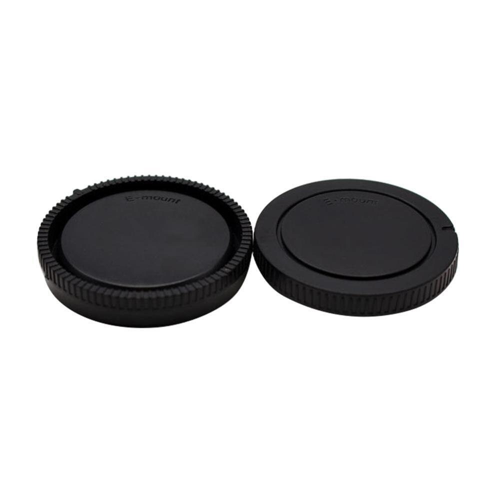 2 Stuks Zwarte Achterste Lensdop Voor Sony E-Mount Camera 18-105 16-50 50/1.8 55/1.8 18-55 Professionele Beschermende Rear Lens Cap Cover
