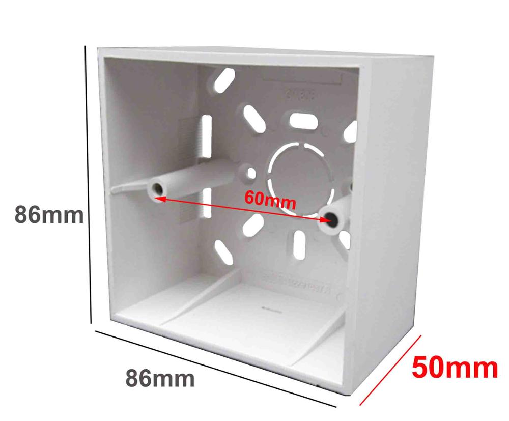 86 type Different thickness 35mm/42mm/50mm Wall Light Switch socket box for 3.3x3.3 inch Wall Plate Mounting Box