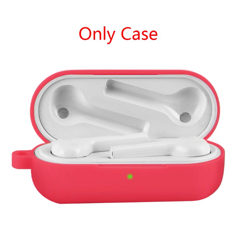 Dustproof caso protetor escudo macio silicone fone de ouvido capa para honra magia fones sem fio x6hb: Red