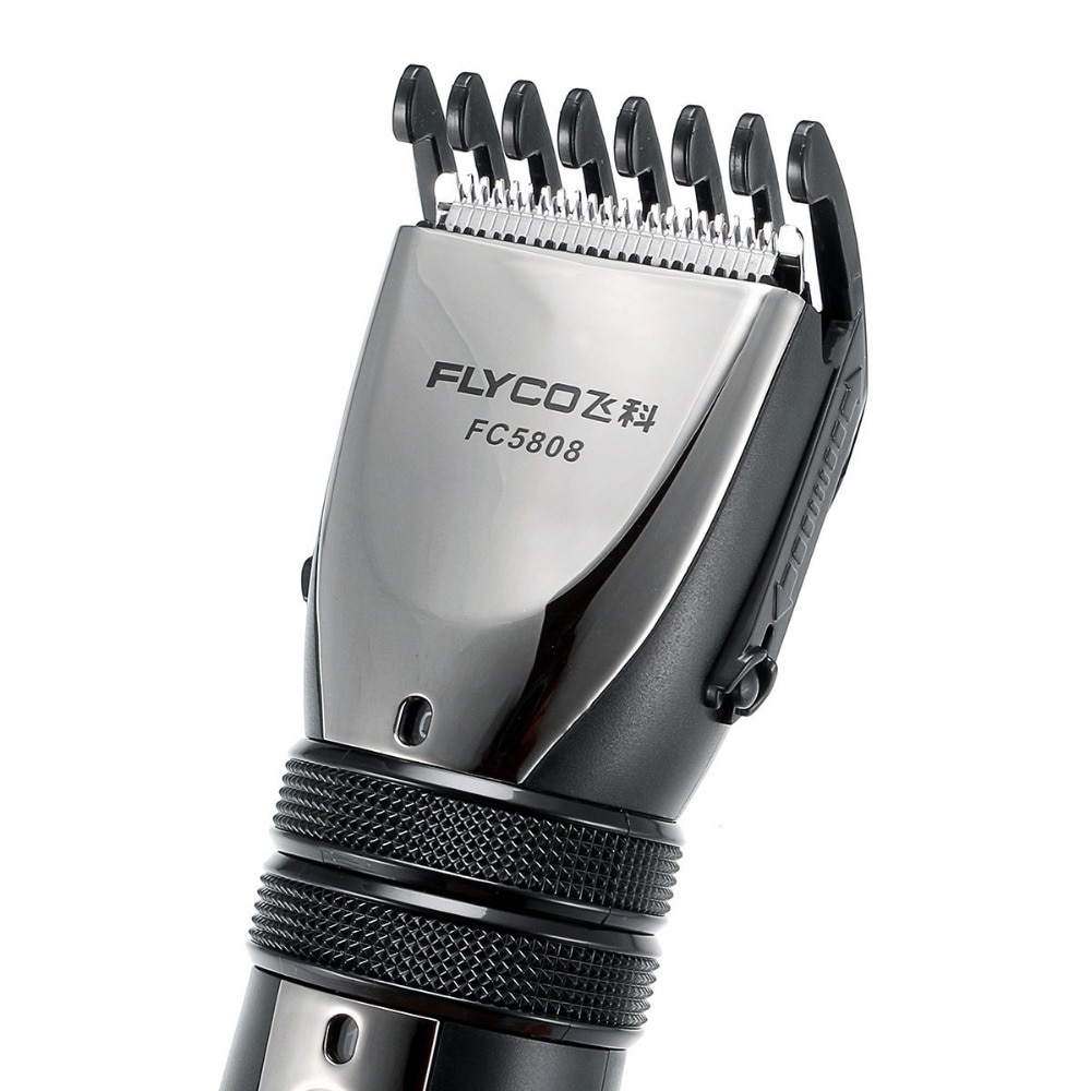 Flyco Hair Clipper Rechargable Tondeuse Cheveux Trimmer for Men Beard cortadora de pelo 2pcs Nozzles FC5808 Shaver