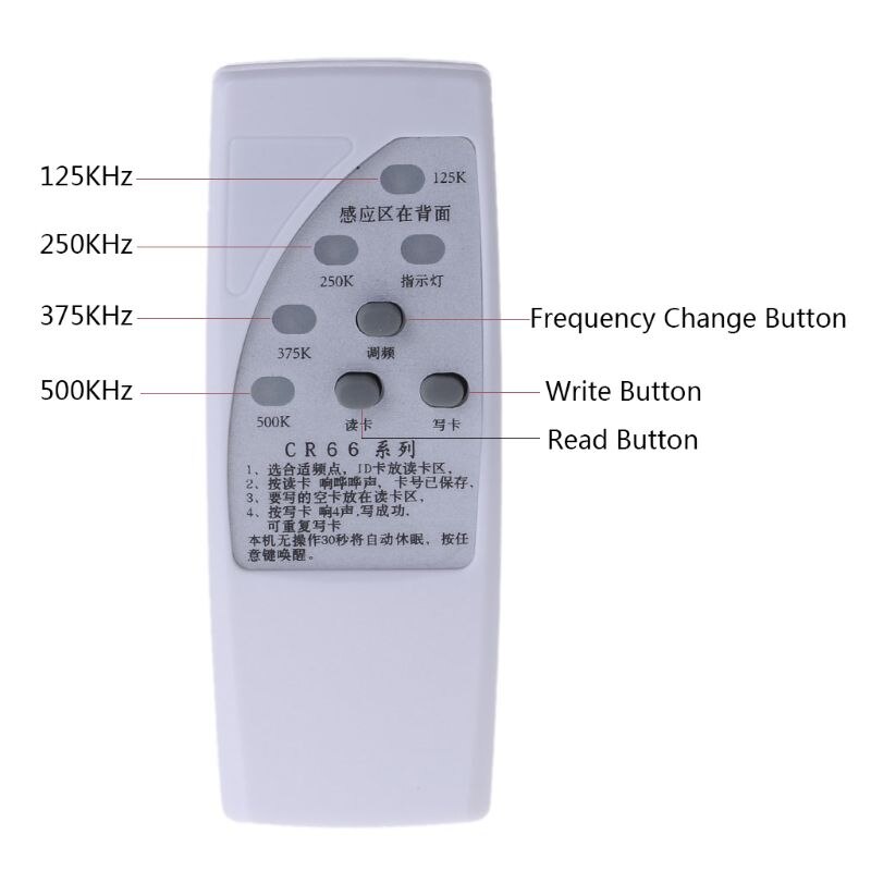 Miljövänlig och hållbar handhållen rfid dupliceringsnyckel kopiator läsare skrivare kort kloner programmerare 125 khz