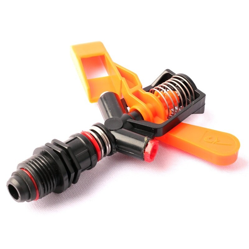 1/2 Inch 360 Degree Automatic Rotating Sprinkler Garden Water Spray Nozzle Double Nozzles Impact Sprinkler
