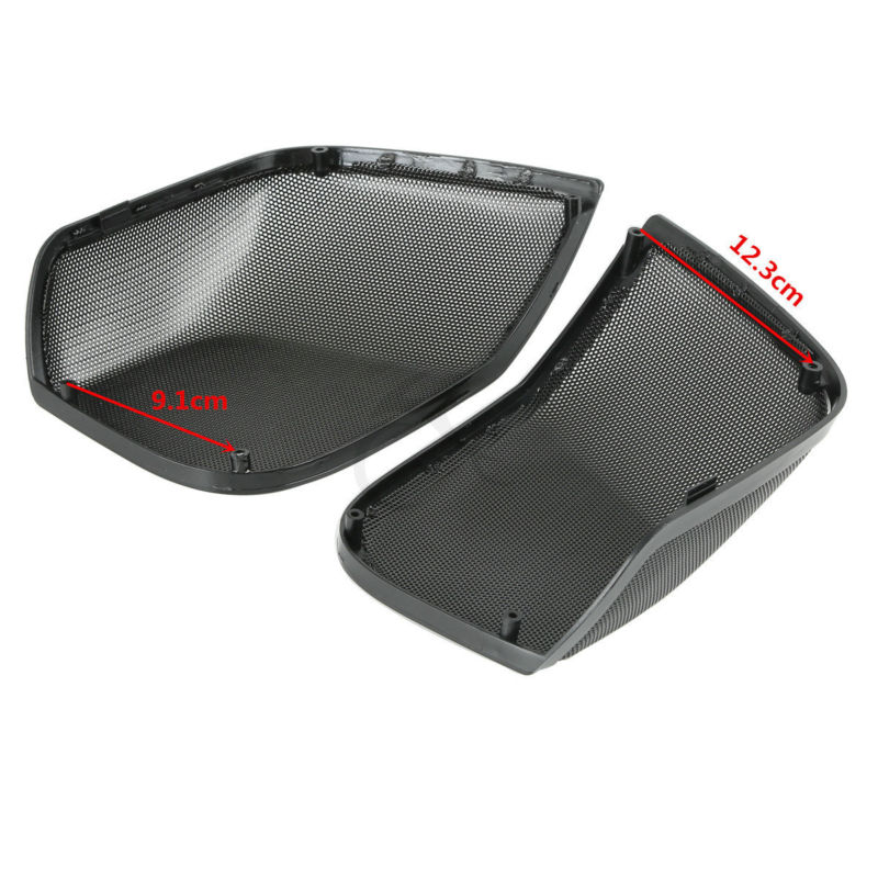 Motorcycle 5&quot;x7&quot; Saddlebag Lid Speaker Grill For Harley Touring Electra Glide Road King Street Glide