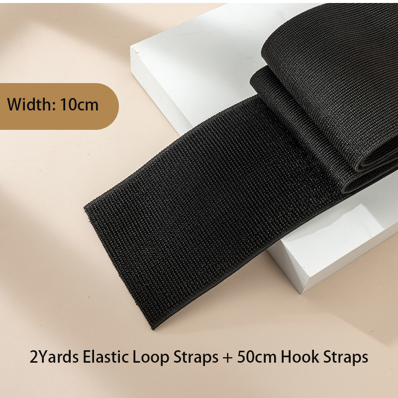 Nylon Elastische Lusband - 2 Yards - Zelfklevende Klittenband Straps - Hittebestendig, Eco-Vriendelijk: Antiek koper