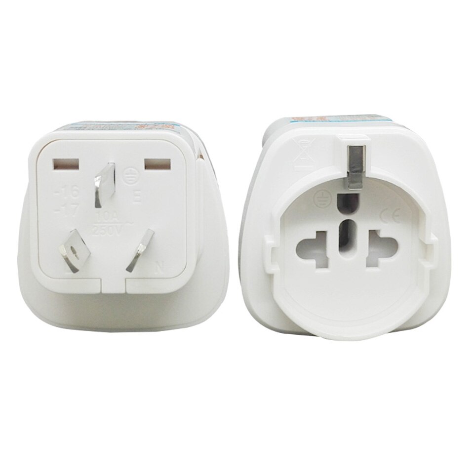 AU CN 2500 W AC Power Elektrische Stecker Zu EU UNS Italien Stecker Universal International World Travel Adapter Adapter Konverter: WHITE