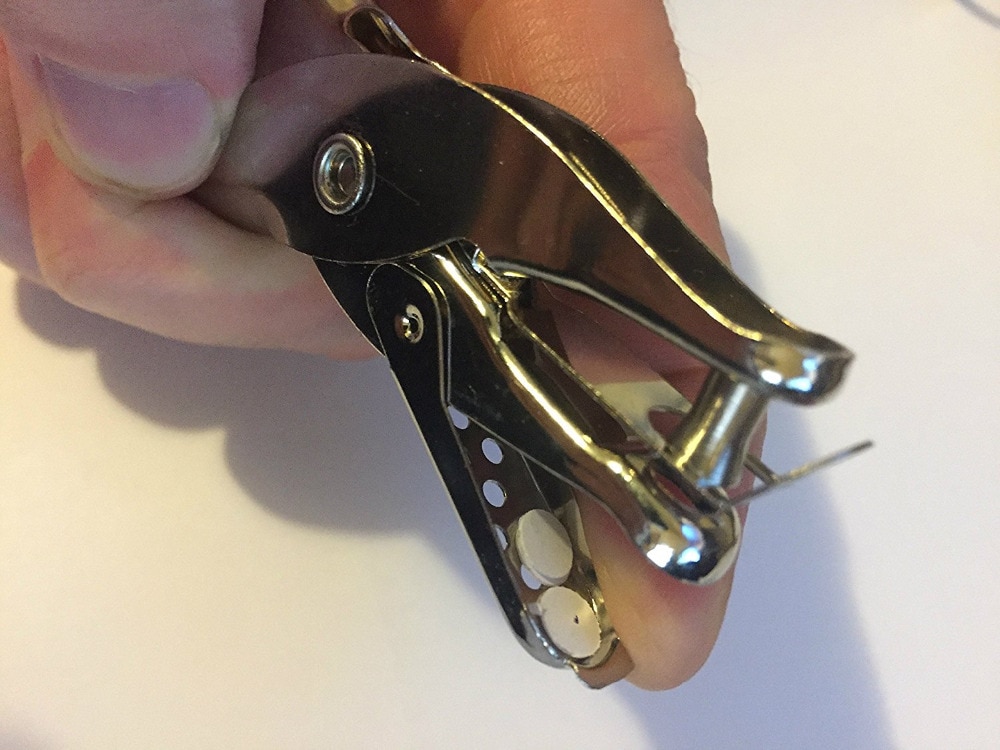 Metal Puncher for Quick and Easy Holes in Cardstock and Any Size Paper or Binder, Perfect for Arts, Crafts and Designs