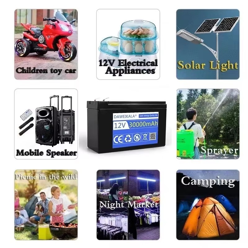 12V 30Ah 18650 Lithium Battery Pack - High Current BMS for Sprayers/EV | Includes 12.6V 3A Charger | Waterproof & Long Cycle Lif