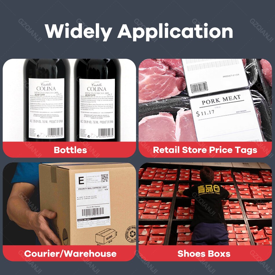 Lastest USB Thermal Address Printer Waybill 100 110mm Label Printer For Express Logistic Label Paper Roll