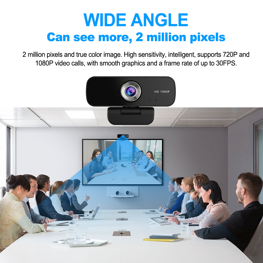 1080p webcams usb sem necessidade de driver para computador, pc ou laptop, com microfone para transmissões ao vivo, videochamadas e conferências. trabalho