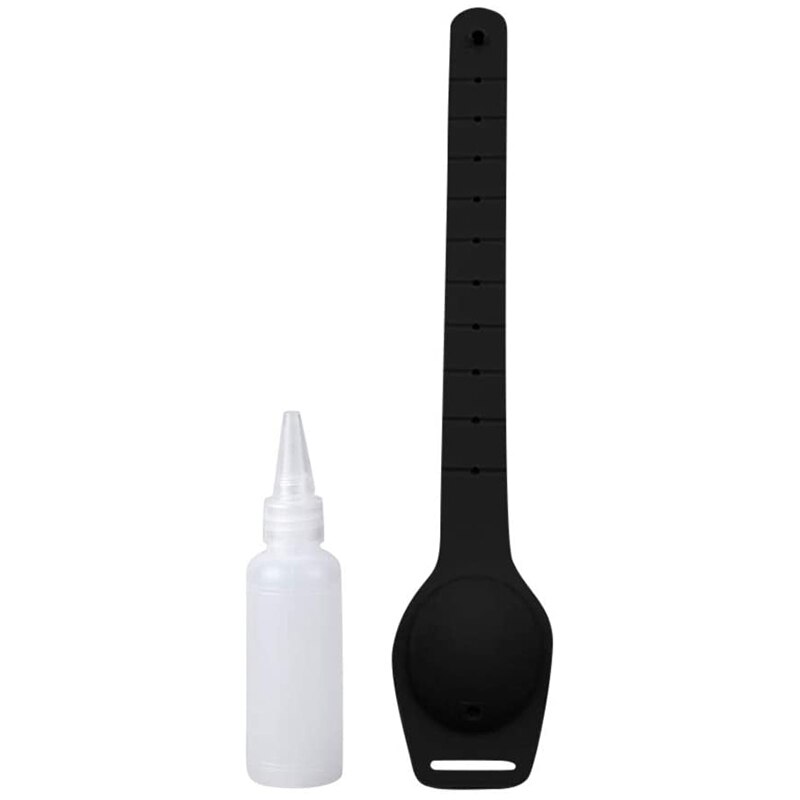 Dispensador de muñequera recargable de Gel de limpieza a mano, capacidad de 12-13ml, exprimidor pequeño ajustable DOD886: black