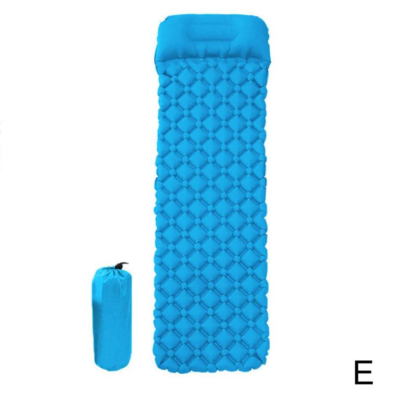Colchonetas plegables con forma de diamante para acampar y senderismo, colchones ligeros y fáciles de almacenar: One-size-Lake blue