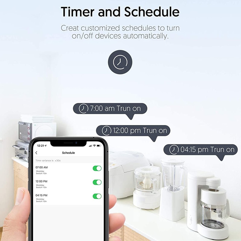 Energy monitoring EU 16A WiFi Socket Smart Plug Power Consumption Remote Control Tuya Smart Life APP work with google Assistant