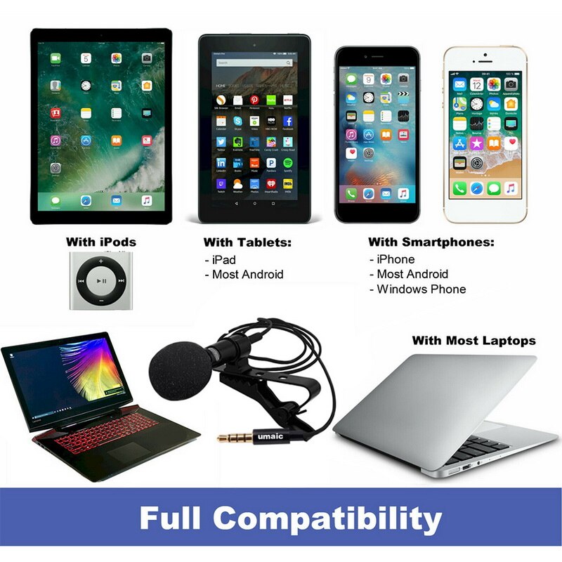 Mini USB Microphone Lapel Lavalier PC / Phone / Camera Portable External Buttonhole Microphones For IPhone Laptop Computer