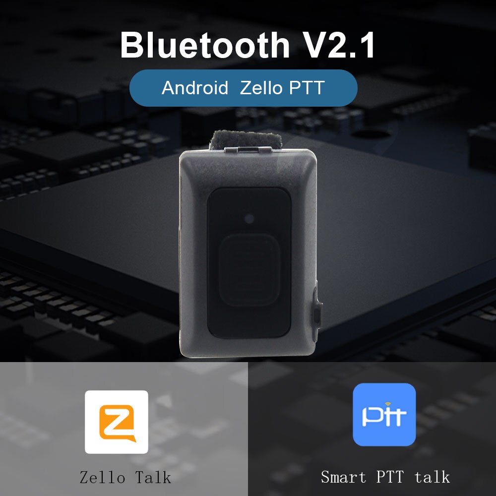 drahtlose Bluetooth Hände-freies PTT Walkie Talkie Taste für Android Niedrigen Energie für Zello Arbeit