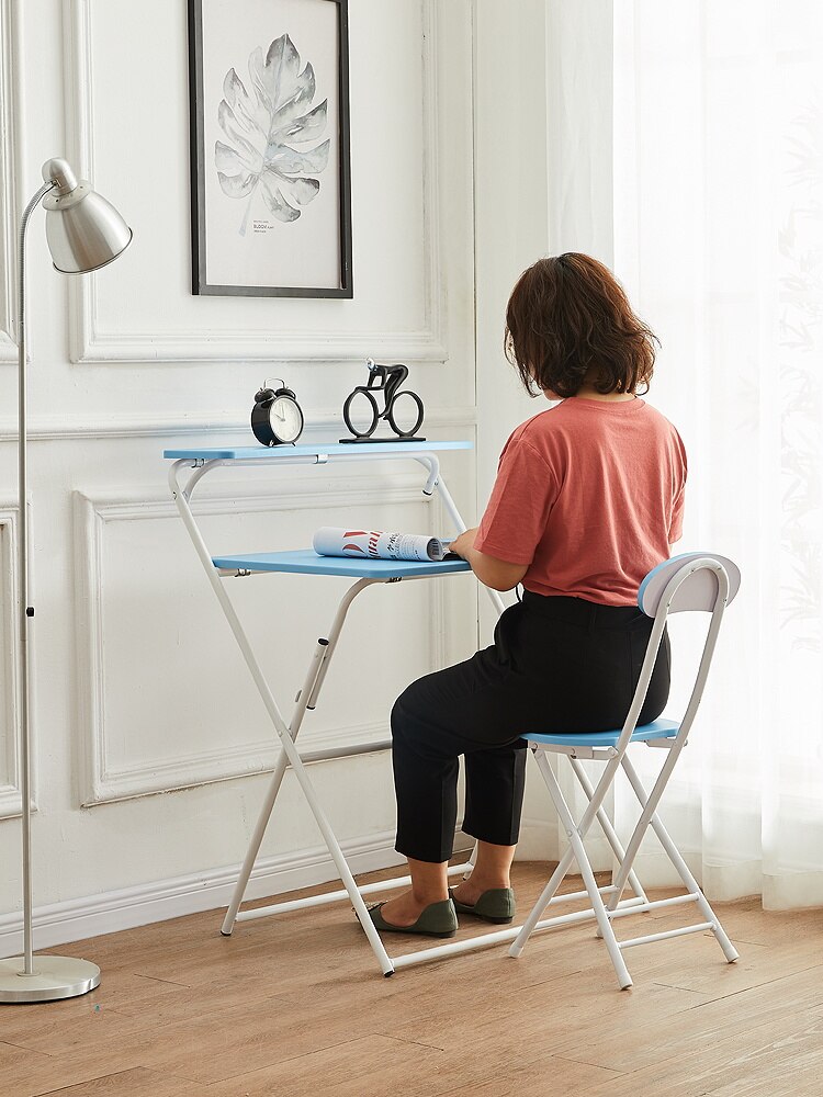 Bureau pliant petit ménage ordinateur table pliable étudiant dortoir écriture apprentissage moderne simple bureaux