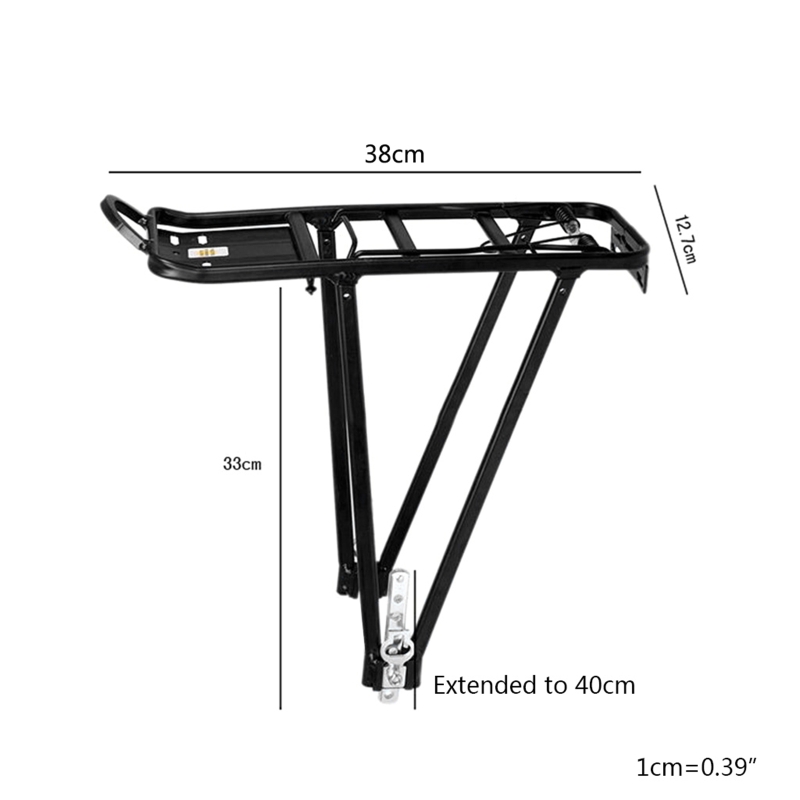 Support vélo arrière, support vélo universel pour vélo montagne à gros pneus, support chargement en vélo,